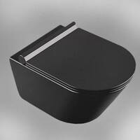 Унитаз подвесной Gid TR 2196-18 черный с сиденьем микролифт